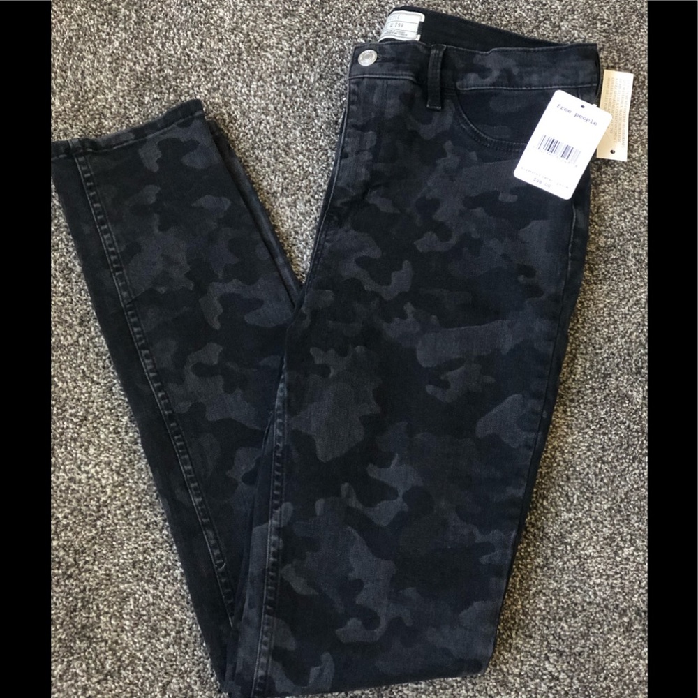 Free People camo jeans
